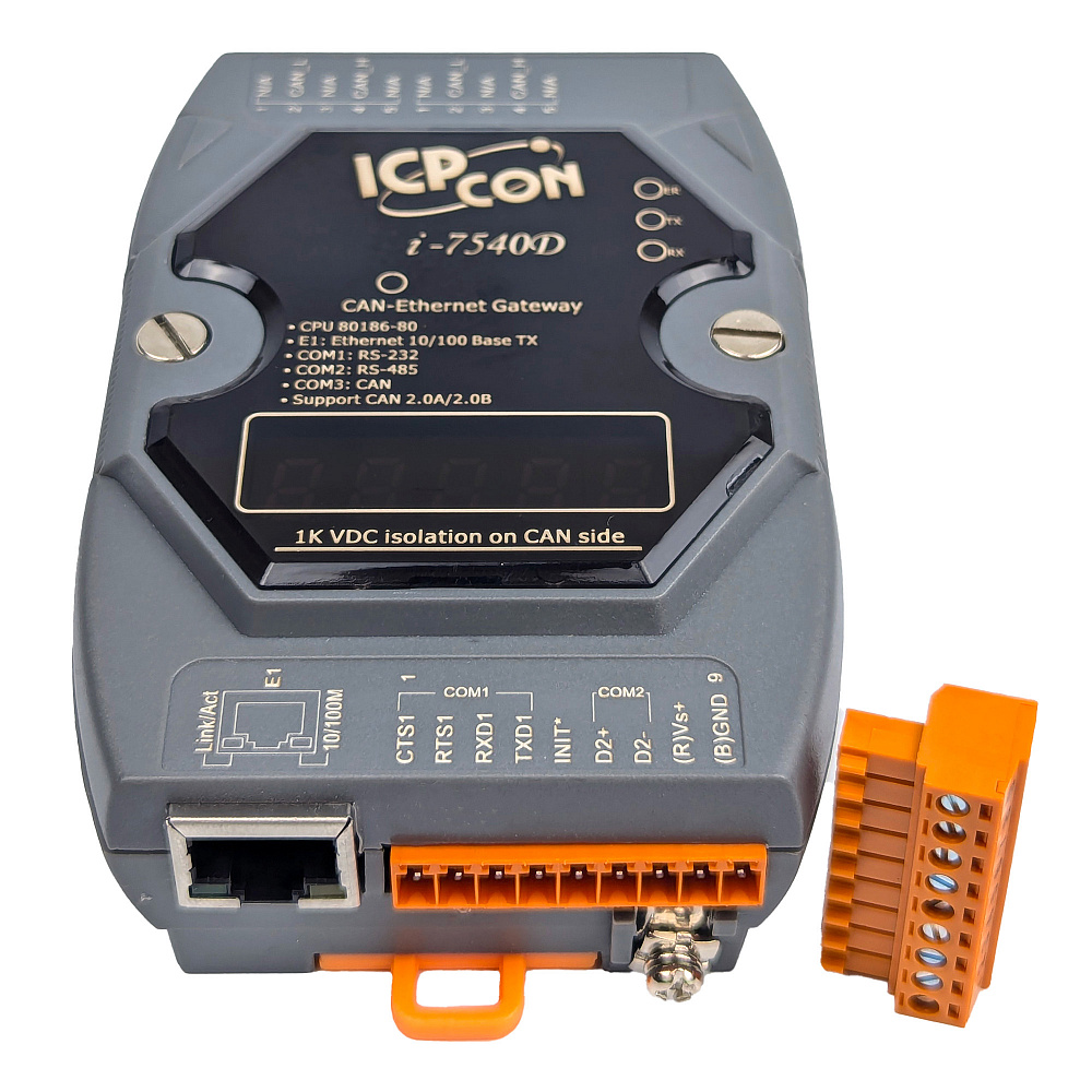 Фотообзор конвертера CAN в Ethernet ICP DAS i-7540D от АВЕОН
